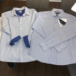 ❤️SOLD❤️ Haggar & Denim and Flowers Shirt XL lot